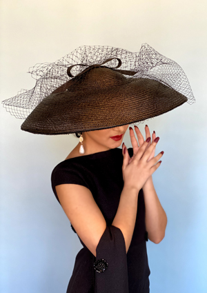 Designer hat Audrey by Louise Macdonald Milliner (Melbourne, Australia)