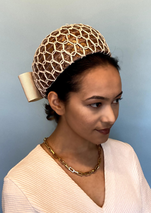 Designer hat Eleanor by Louise Macdonald Milliner (Melbourne, Australia)