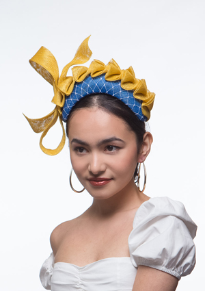 Designer hat Marigold by Louise Macdonald Milliner (Melbourne, Australia)