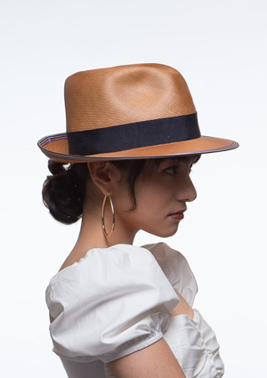 Designer hat Tan by Louise Macdonald Milliner (Melbourne, Australia)