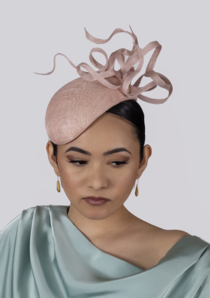 Designer hat Blush Cascade by Louise Macdonald Milliner (Melbourne, Australia)