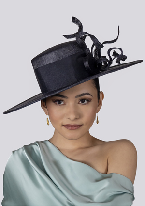 Designer hat Sydney Boater by Louise Macdonald Milliner (Melbourne, Australia)