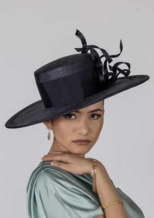 Designer hat Sydney Boater by Louise Macdonald Milliner (Melbourne, Australia)