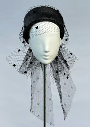 Designer hat Channing Pillbox by Louise Macdonald Milliner (Melbourne, Australia)