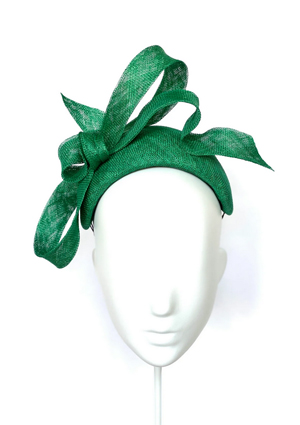 Designer hat Emerald Bandeau by Louise Macdonald Milliner (Melbourne, Australia)