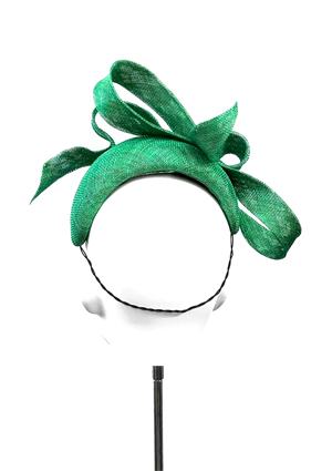 Designer hat Emerald Bandeau by Louise Macdonald Milliner (Melbourne, Australia)