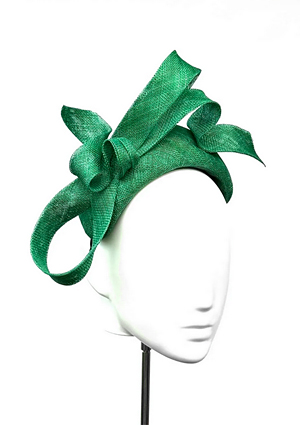 Designer hat Emerald Bandeau by Louise Macdonald Milliner (Melbourne, Australia)