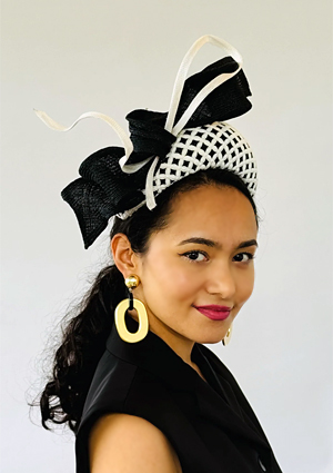 Designer hat Glenelg Bandeau by Louise Macdonald Milliner (Melbourne, Australia)