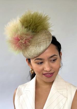 Designer hat Gold Coast Glamour by Louise Macdonald Milliner (Melbourne, Australia)