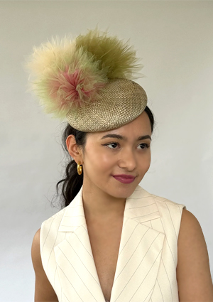 Designer hat Gold Coast Glamour by Louise Macdonald Milliner (Melbourne, Australia)