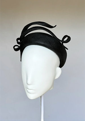 Designer hat Mansfield Pillbox by Louise Macdonald Milliner (Melbourne, Australia)