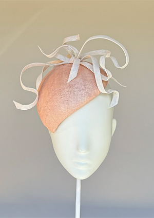 Designer hat Peachy Clichy by Louise Macdonald Milliner (Melbourne, Australia)