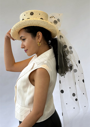 Designer hat Spotswood Riding Hat by Louise Macdonald Milliner (Melbourne, Australia)