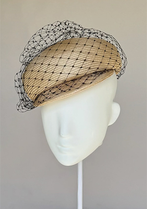 Designer hat The Newport Cap by Louise Macdonald Milliner (Melbourne, Australia)