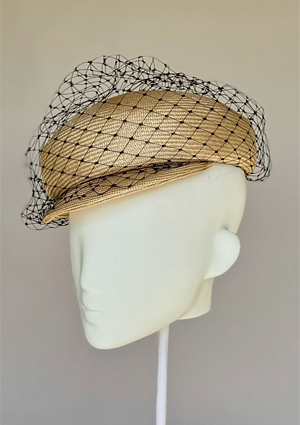 Designer hat The Newport Cap by Louise Macdonald Milliner (Melbourne, Australia)