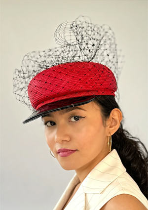 Designer hat The Sydney Cap by Louise Macdonald Milliner (Melbourne, Australia)