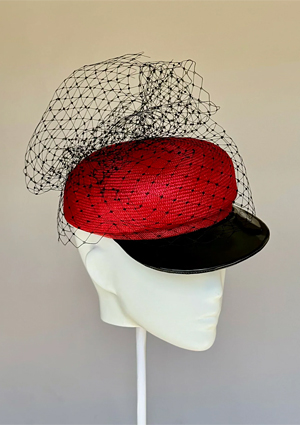 Designer hat The Sydney Cap by Louise Macdonald Milliner (Melbourne, Australia)