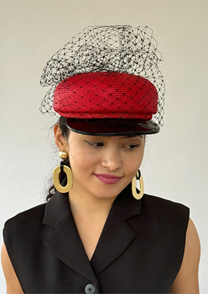 Designer hat The Sydney Cap by Louise Macdonald Milliner (Melbourne, Australia)