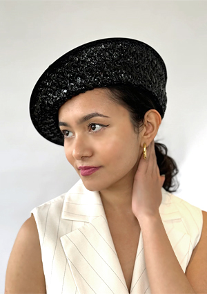 Designer hat Vanessa Beret by Louise Macdonald Milliner (Melbourne, Australia)