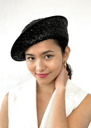 Designer hat Vanessa Beret by Louise Macdonald Milliner (Melbourne, Australia)