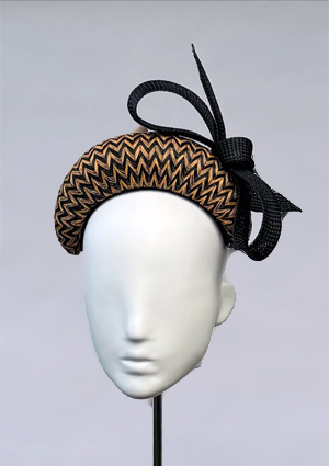 Designer hat Windsor Bow by Louise Macdonald Milliner (Melbourne, Australia)