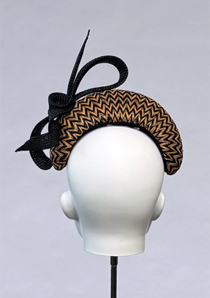 Designer hat Windsor Bow by Louise Macdonald Milliner (Melbourne, Australia)