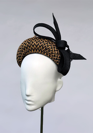 Designer hat Windsor Bow by Louise Macdonald Milliner (Melbourne, Australia)