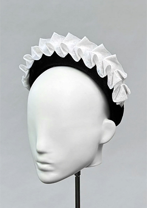 Designer hat Zig Me Zag Headband by Louise Macdonald Milliner (Melbourne, Australia)