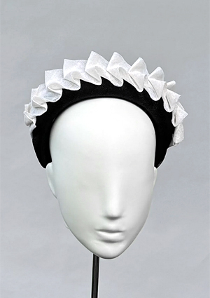 Designer hat Zig Me Zag Headband by Louise Macdonald Milliner (Melbourne, Australia)