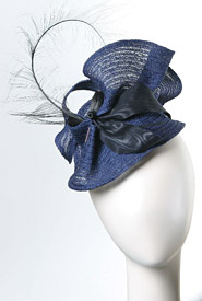 Designer hat Jervis Blue by Louise Macdonald Milliner (Melbourne, Australia)
