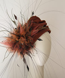 Designer hat Jeannie turban by Louise Macdonald Milliner (Melbourne, Australia)