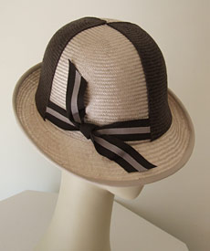 Designer hat Jockey Cap by Louise Macdonald Milliner (Melbourne, Australia)