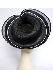 Designer hat Black Encore by Louise Macdonald Milliner (Melbourne, Australia)