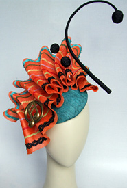 Designer hat Cha Cha by Louise Macdonald Milliner (Melbourne, Australia)