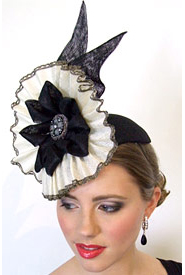 Designer hat Athena by Louise Macdonald Milliner (Melbourne, Australia)