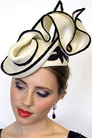 Designer hat Clio by Louise Macdonald Milliner (Melbourne, Australia)