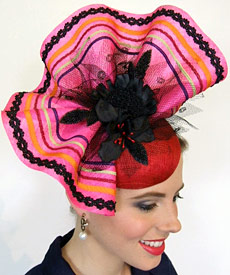 Designer hat Iris by Louise Macdonald Milliner (Melbourne, Australia)