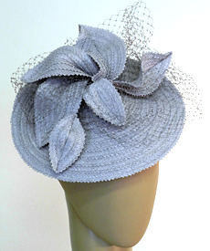 Designer hat Grey Bonnie by Louise Macdonald Milliner (Melbourne, Australia)