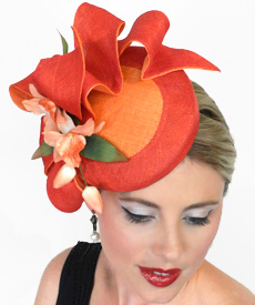 Designer hat Scarlett by Louise Macdonald Milliner (Melbourne, Australia)