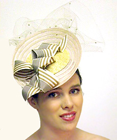 Designer hat Grimaldi VIII by Louise Macdonald Milliner (Melbourne, Australia)
