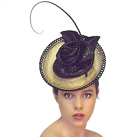 Designer hat Grimaldi Royale by Louise Macdonald Milliner (Melbourne, Australia)