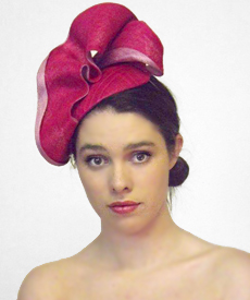 Designer hat Strawberry Fields by Louise Macdonald Milliner (Melbourne, Australia)