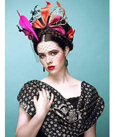 Designer hat Frida by Louise Macdonald Milliner (Melbourne, Australia)