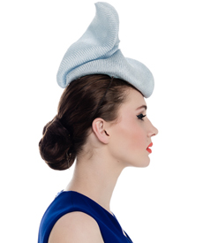 Designer hat Makossa (side view) by Louise Macdonald Milliner (Melbourne, Australia)