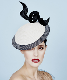 Designer hat Saquita by Louise Macdonald Milliner (Melbourne, Australia)