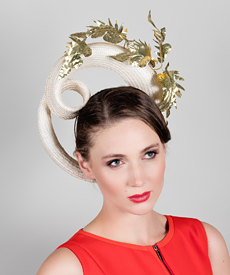 Designer hat Aella Headpiece by Louise Macdonald Milliner (Melbourne, Australia)