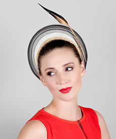 Designer hat Dawn by Louise Macdonald Milliner (Melbourne, Australia)
