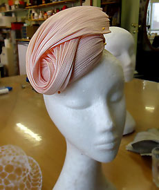 Millinery students made beautiful designer hats in the 2013 Summer Schools at Louise Macdonald's Melbourne studio