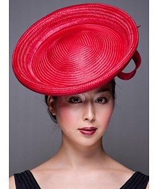 Louise Macdonald Milliner's 2013 collection for Hugo Boss (Melbourne, Australia) - designer hat Red Eldorado