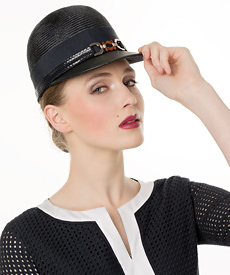 Louise Macdonald Milliner's 2014 collection for Hugo Boss (Melbourne, Australia) - designer hat Navy Cap